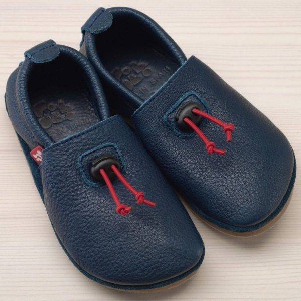 Pololo Outdoor Barfußschuh “Cordel” Blau mit Gummisohle Heißer Verkauf