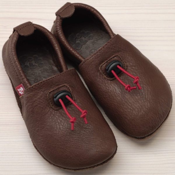 Pololo Outdoor Barfußschuh “Cordel” Dunkelbraun mit Gummisohle Top Angebot