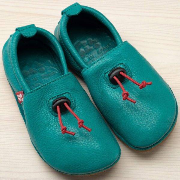Pololo Outdoor Barfußschuh “Cordel” Türkis mit Gummisohle Neueste Mode