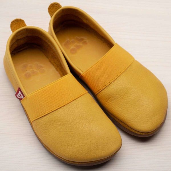 Pololo Outdoor Barfußschuh “Elastico” Gelb mit Gummisohle – Restgrößen 30-34 Zeitlich begrenztes Angebot