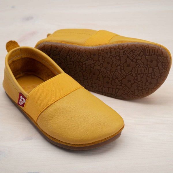 Pololo Outdoor Barfußschuh “Elastico” Gelb mit Gummisohle – Restgrößen 30-34 Zeitlich begrenztes Angebot