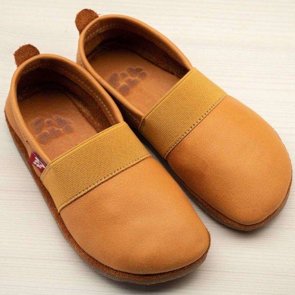 Pololo Outdoor Barfußschuh “Elastico” Hellbraun mit Gummisohle – Restgrößen Exklusive Angebote