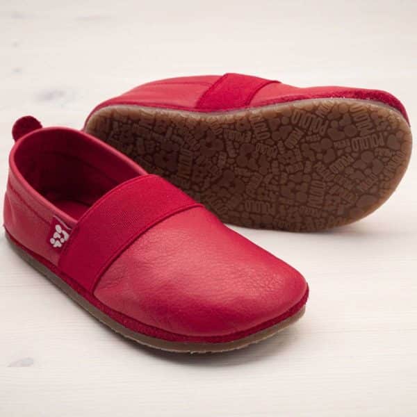 Pololo Outdoor Barfußschuh “Elastico” Rot mit Gummisohle Blitzangebot