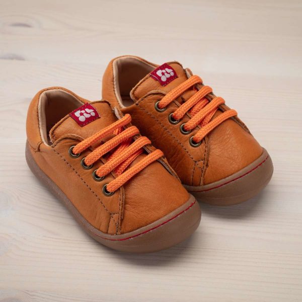 Pololo Sneaker Mini Leder Hellbraun Auslauf