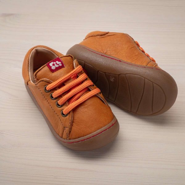 Pololo Sneaker Mini Leder Hellbraun Auslauf