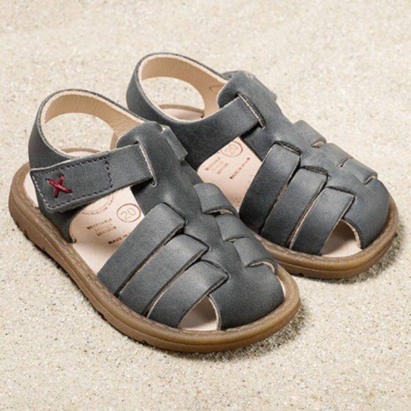 Pololo Sandale Fiesta Grau – Restpaare in Größe 20 Letzter Tag
