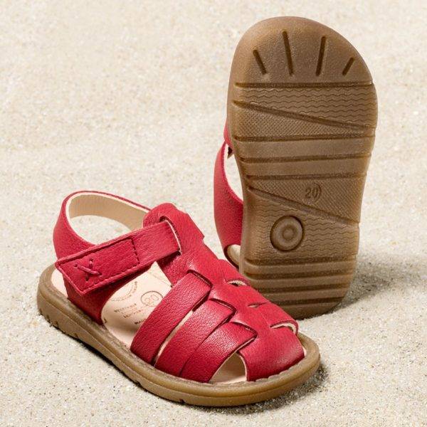 Pololo Sandale Fiesta Rot – Restpaare in Größe 20 & 21 Nur für heute
