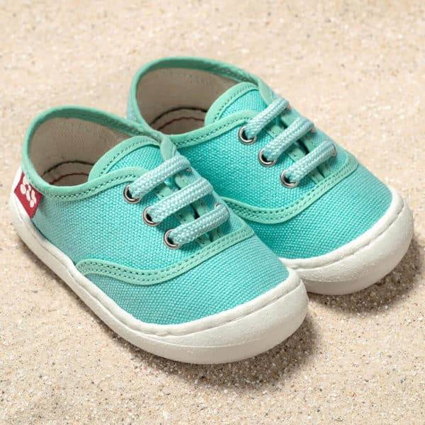 Pololo “Pepe” Baumwoll-Sneaker türkis Discount Store für neue Produkte