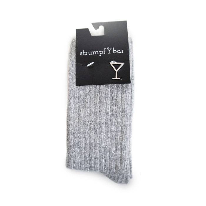 Strumpfbar Winter Sprizz graumelange-silber Bestseller
