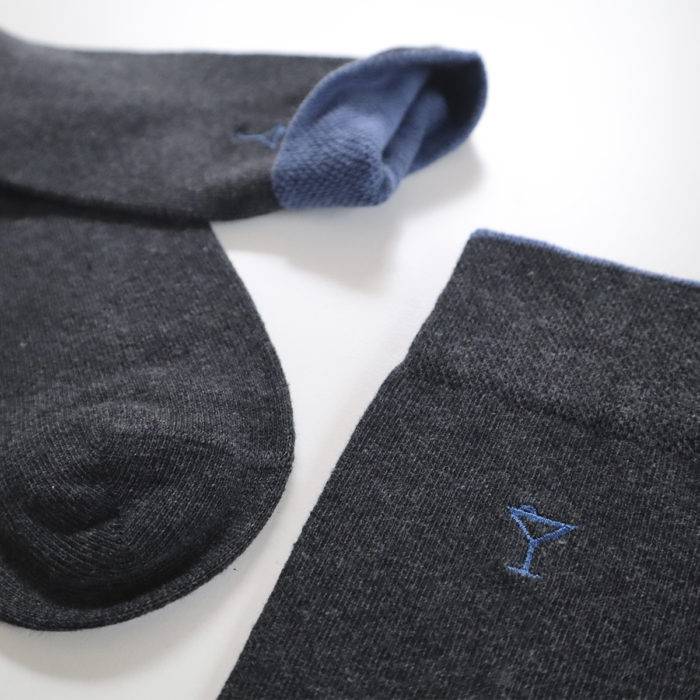 Strumpfbar Cotton Libre Anthrazit Melange/Jeansblau Begrenzte Freigabe