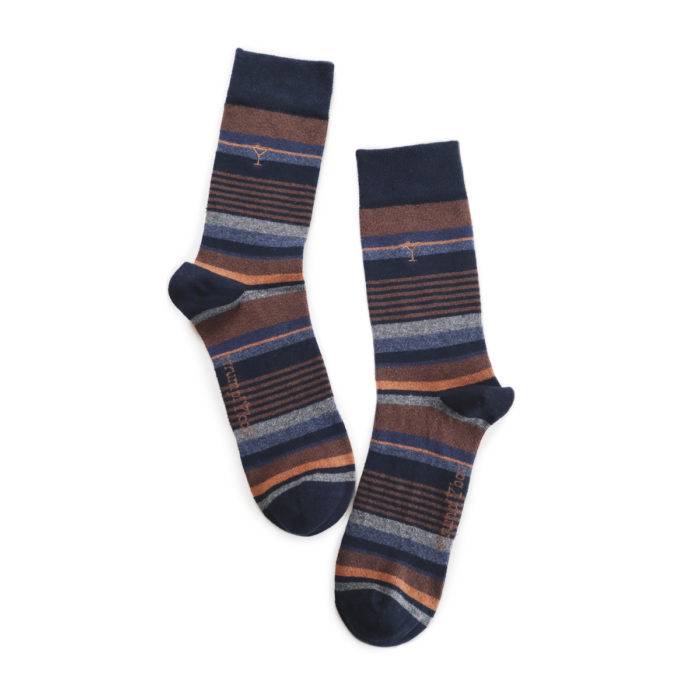 Strumpfbar Stripes on the Rocks marine Neueste Stile