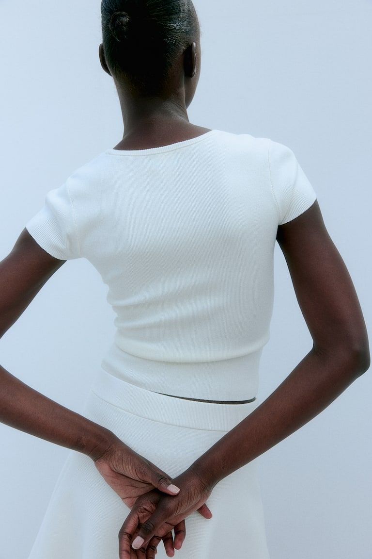 H&M T-Shirt aus Feinstrick Kauf eins, bekomm eins gratis