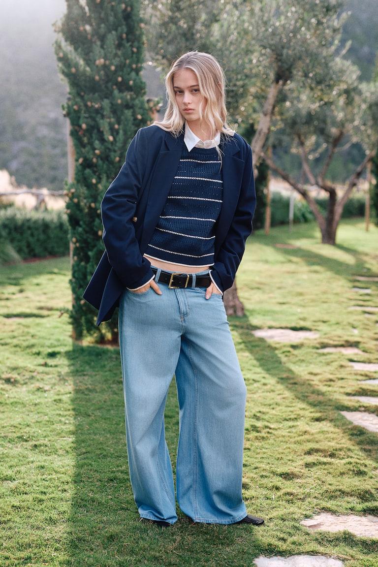 H&M Baggy Wide Low Jeans Schlussverkauf