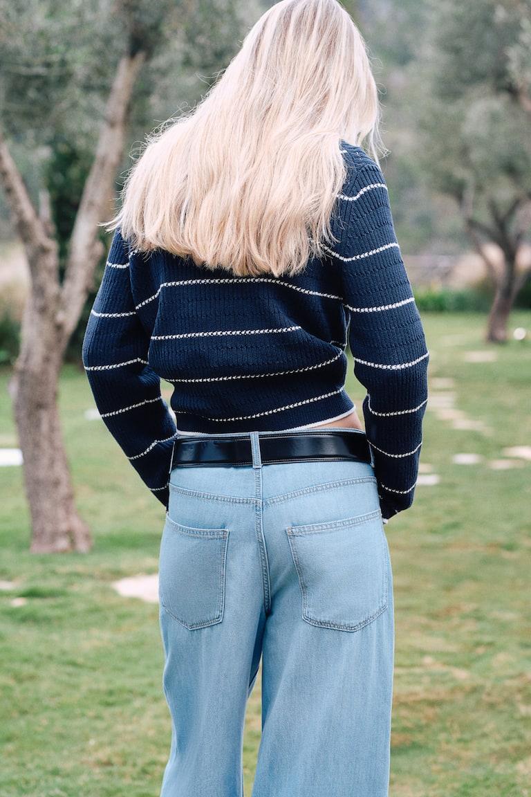 H&M Baggy Wide Low Jeans Schlussverkauf