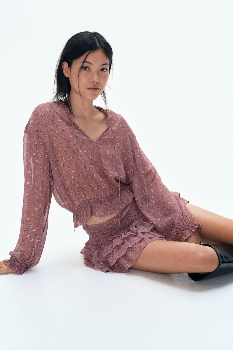 H&M Minirock mit Stufen Rabatt