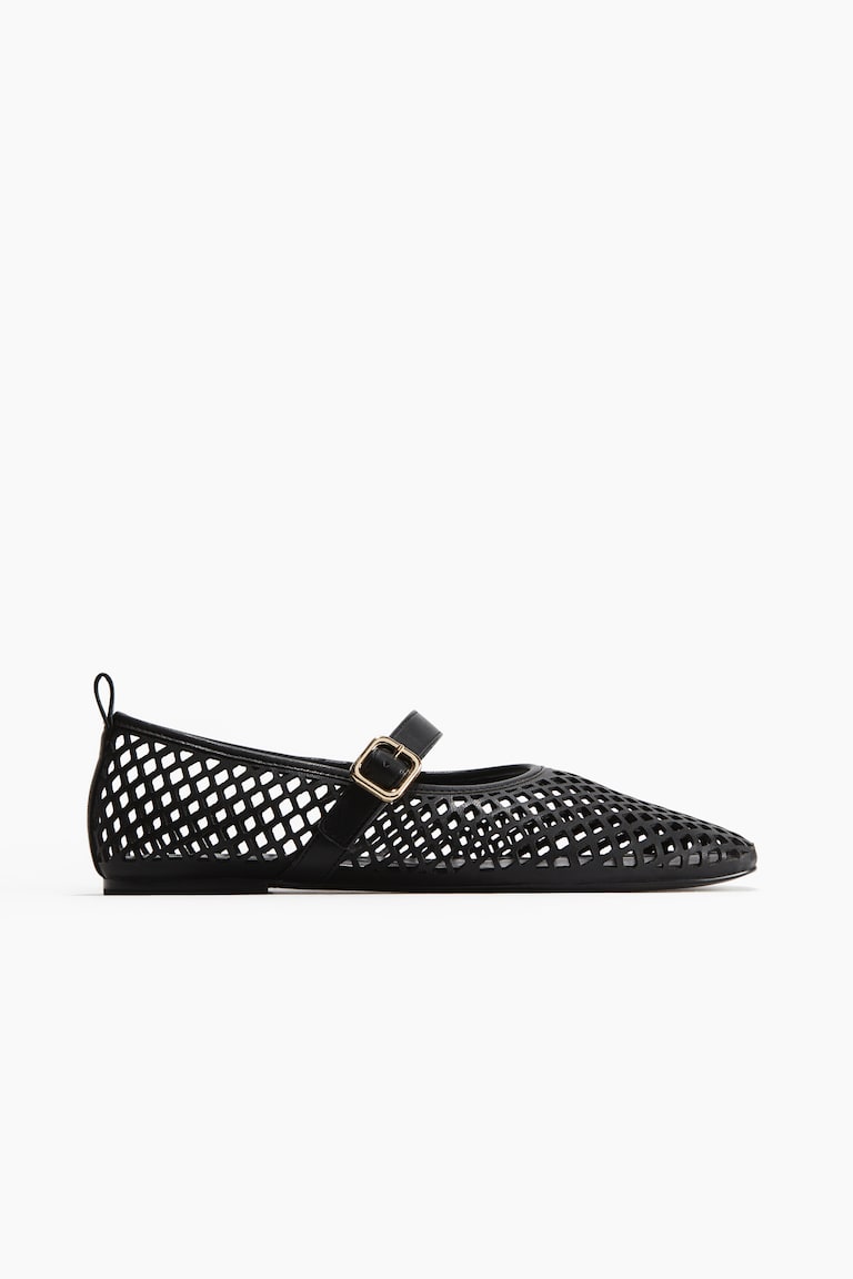 H&M Perforierte Ballerinas im Mary-Jane-Stil Riesige Rabatte