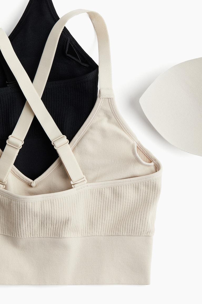 H&M 2er-Pack Sport-BHs aus DryMove™ Medium Support Speichern exportieren