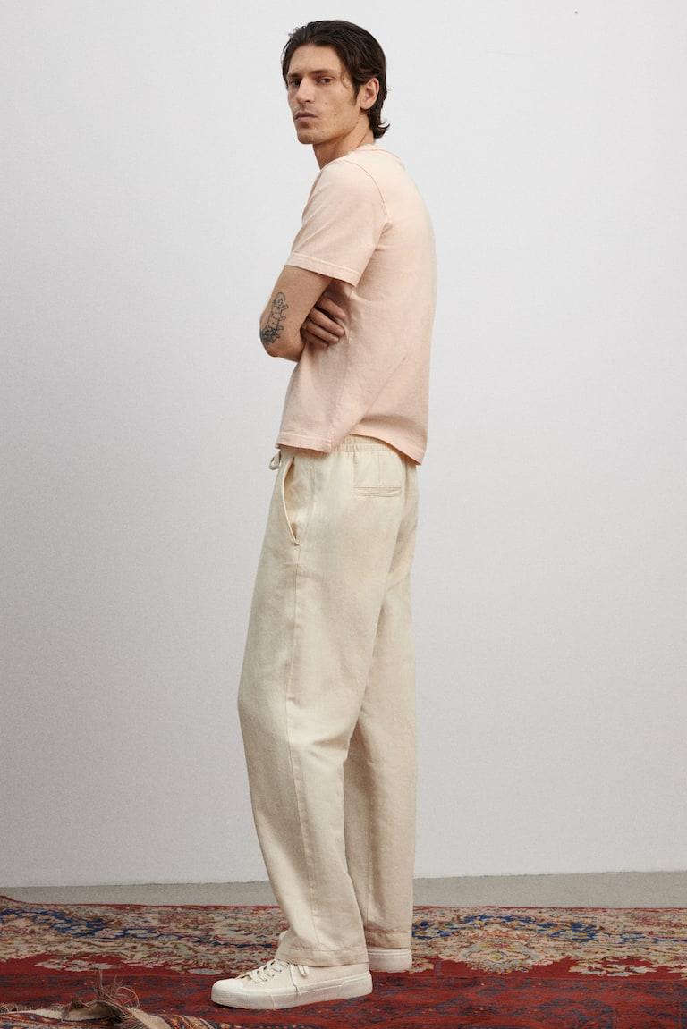 H&M Hose aus Leinen in Relaxed Fit Fabrikverkauf