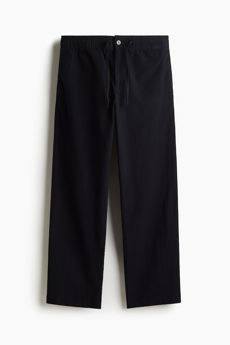 H&M Seersucker-Hose in Relaxed Fit Weihnachtsangebot