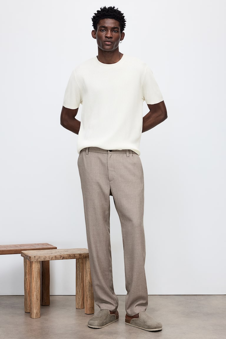 H&M T-Shirt in Rippstrick Regular Fit Jubiläumsangebot