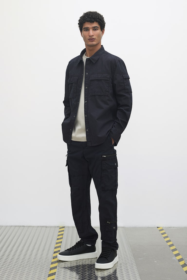 H&M Utility-Overshirt in Regular Fit Super Sparpreis