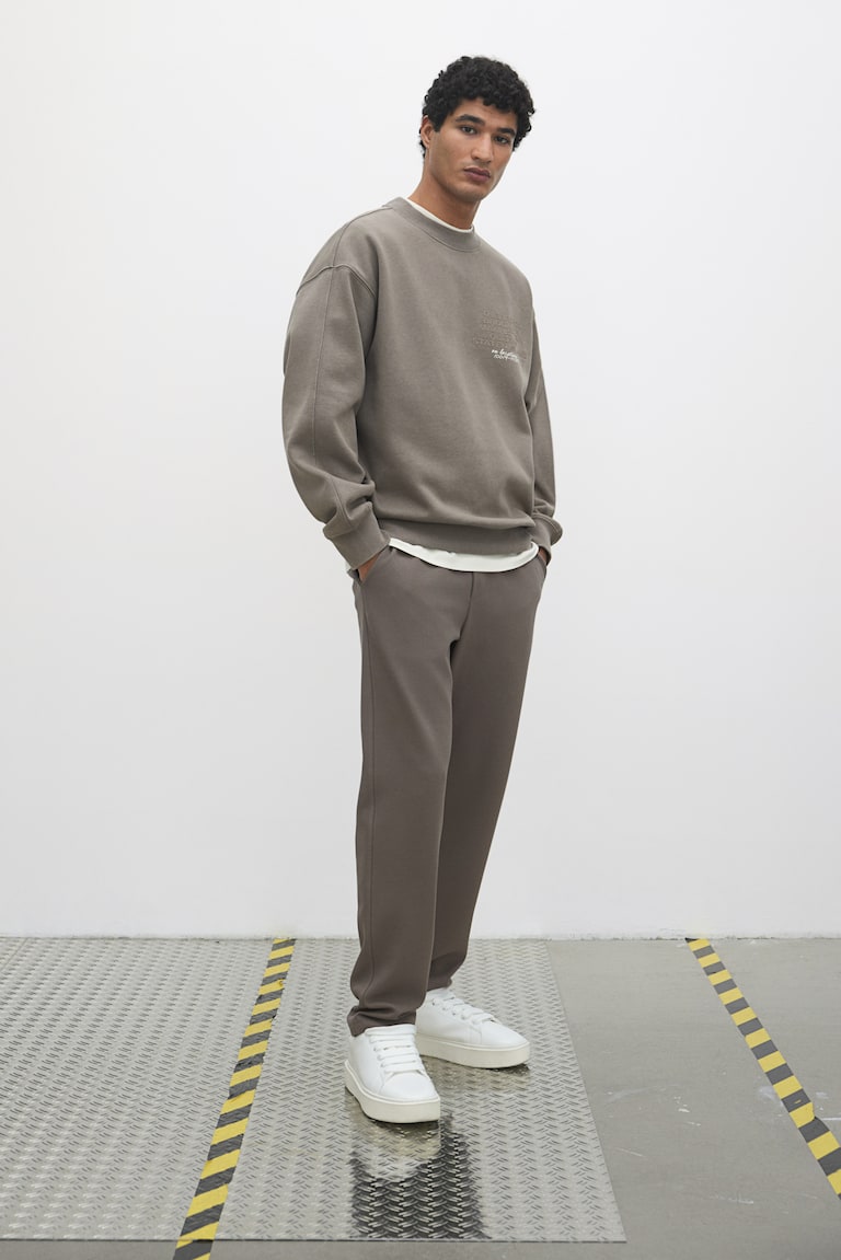 H&M Bedrucktes Sweatshirt in Loose Fit Wochenangebot