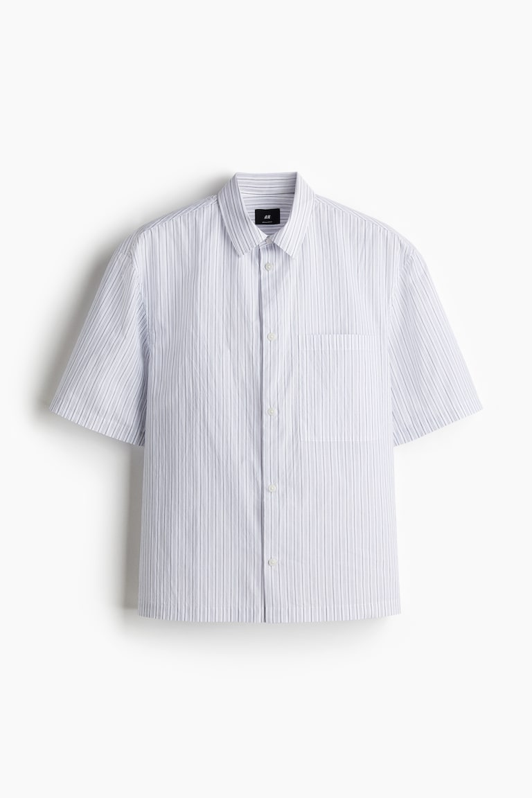 H&M Kurzarmhemd in Regular Fit 50% Rabatt mit kostenlosem Versand