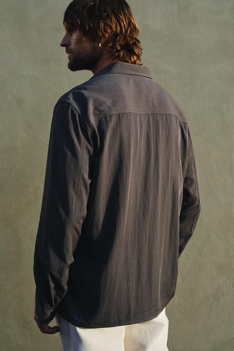 H&M Satinhemd in Loose Fit Auslauf