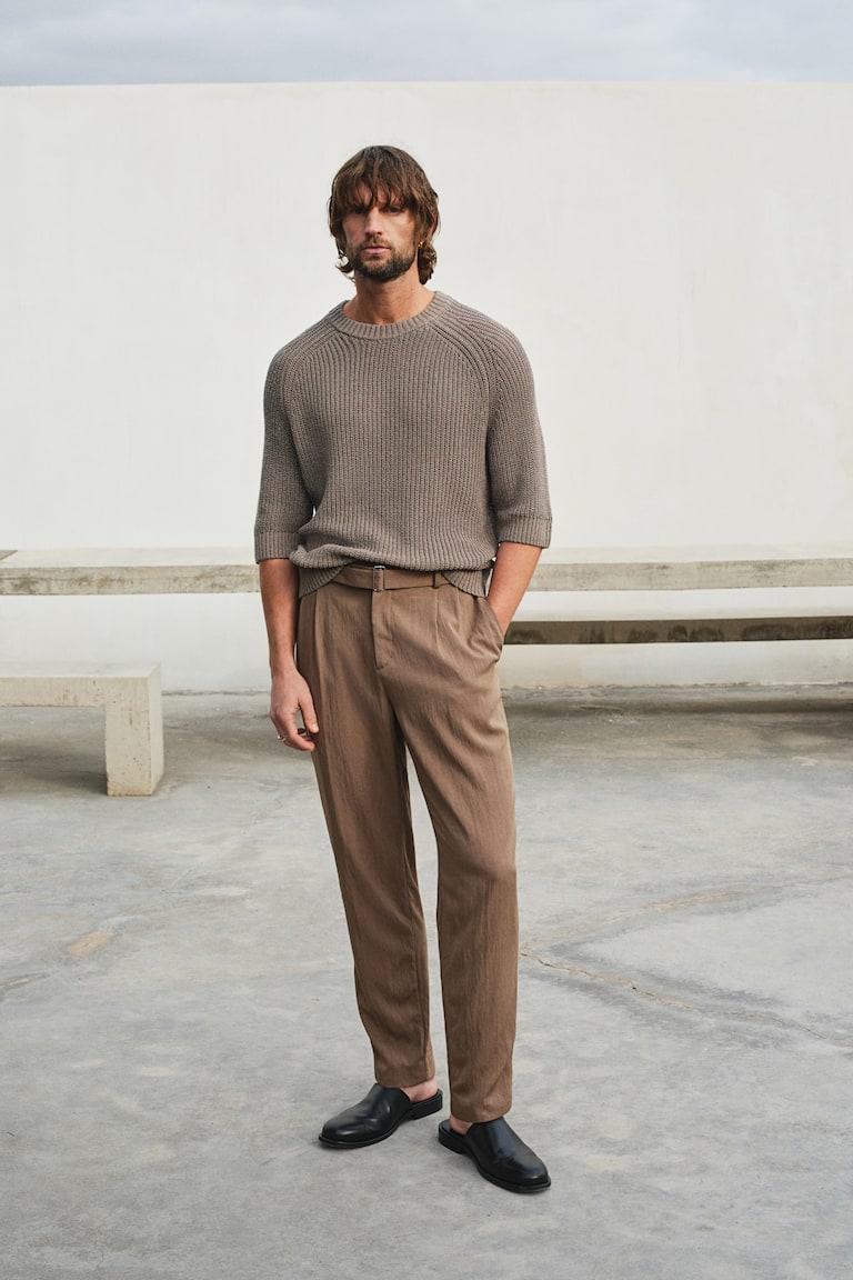 H&M Kurzarm-Pullover in Regular Fit Angebote