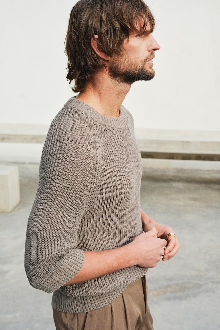 H&M Kurzarm-Pullover in Regular Fit Angebote