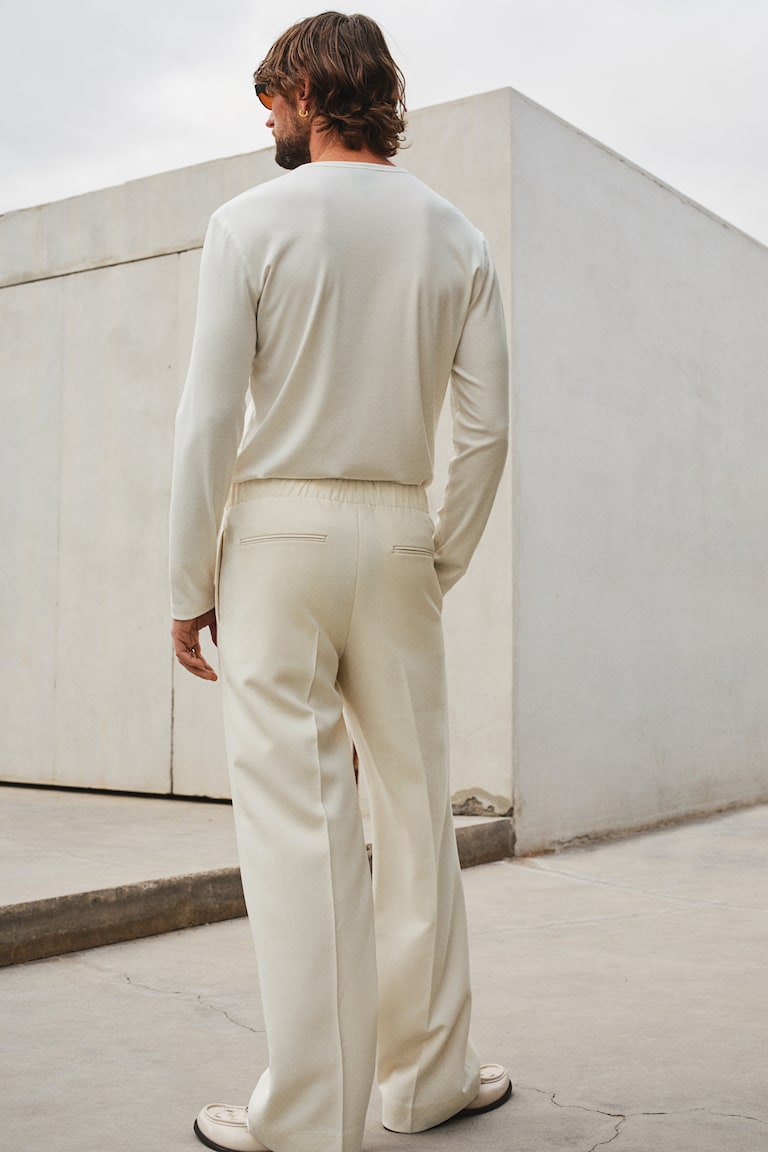 H&M Geripptes Jerseyshirt in Slim Fit Hotsell