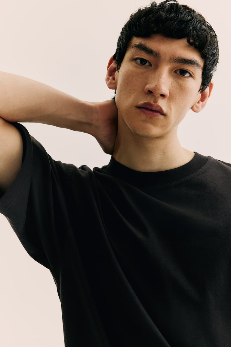 H&M T-Shirt in Oversized Fit Fabrik Onlineshop
