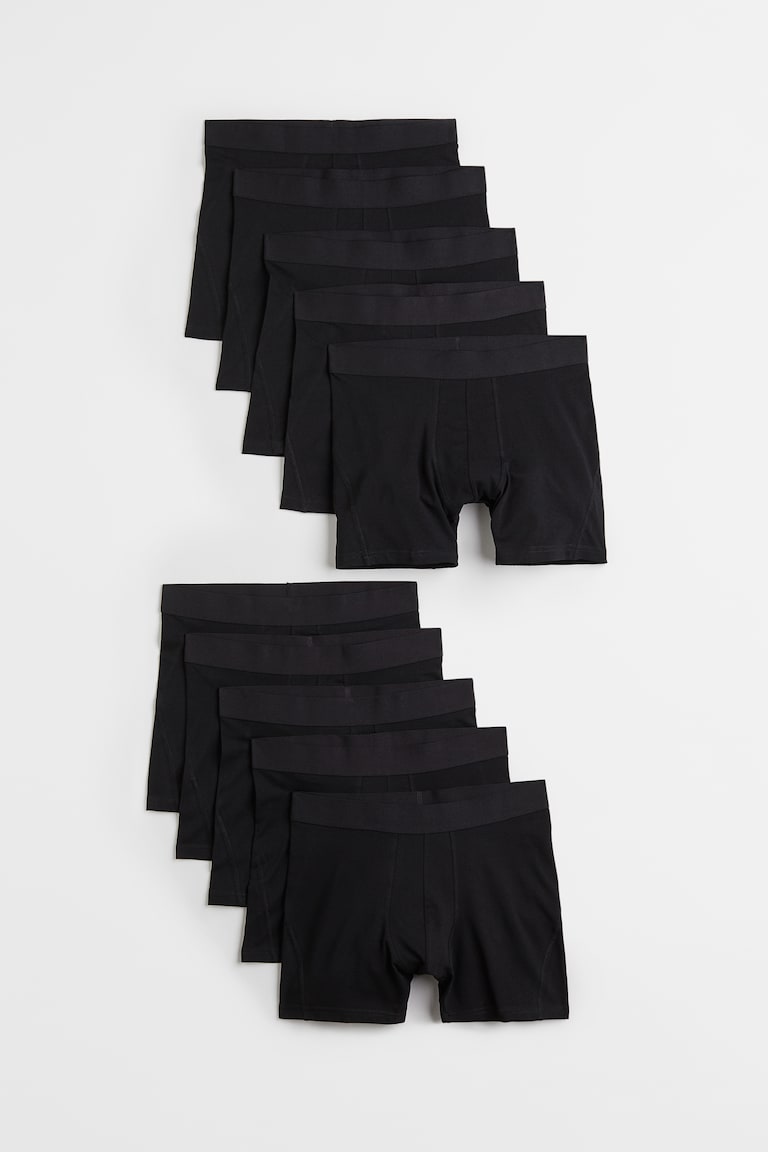 H&M 10er-Pack Halblange Trunks mit Lycra® Riesige Ersparnisse