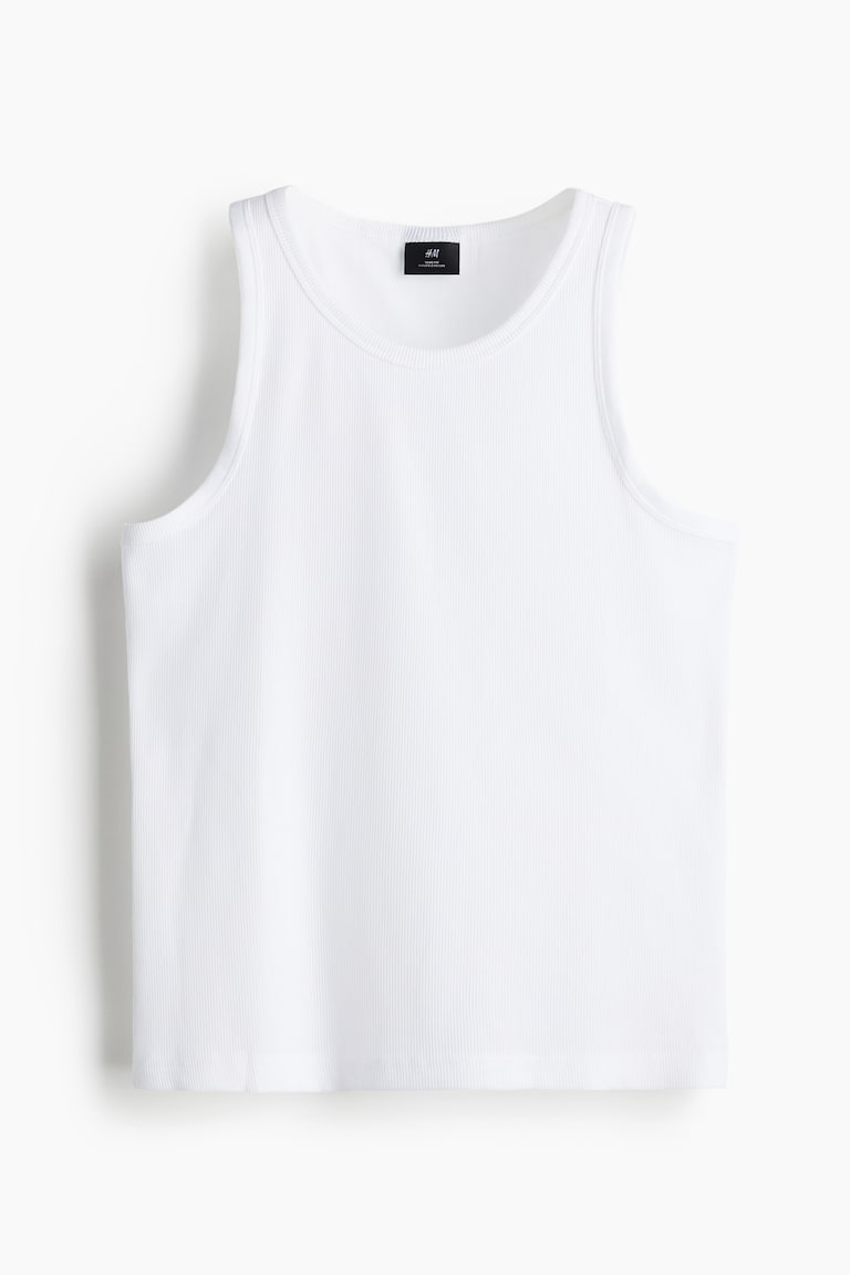 H&M Geripptes Tanktop in Slim Fit Vierteljährliche Förderung
