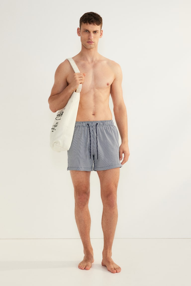 H&M Badeshorts aus Seersucker 50% Rabatt für begrenzte Zeit