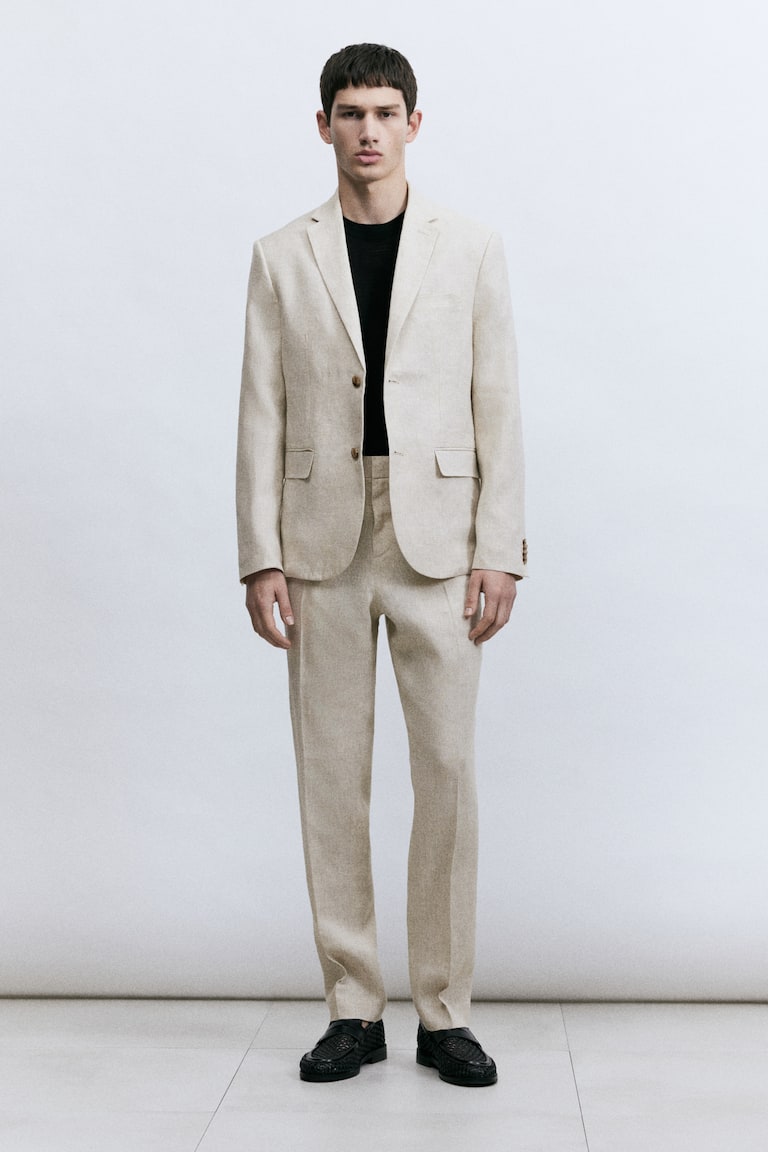 H&M Leinensakko in Slim Fit Rabatte dieses Monats