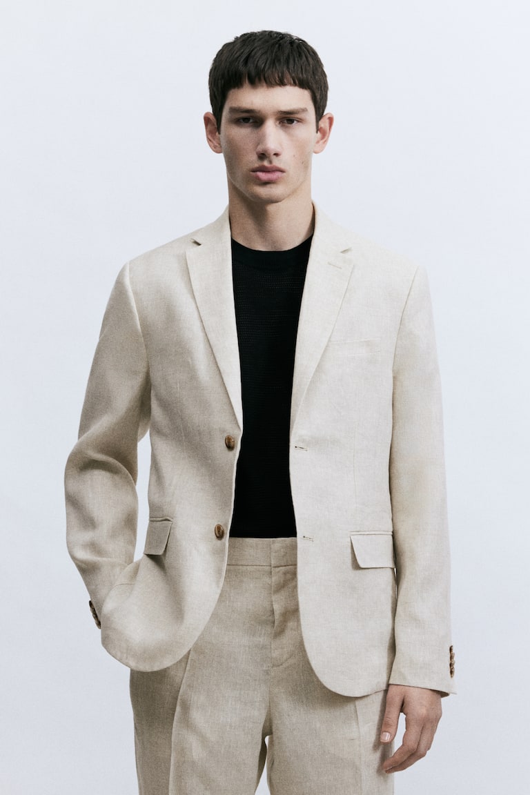 H&M Leinensakko in Slim Fit 2025