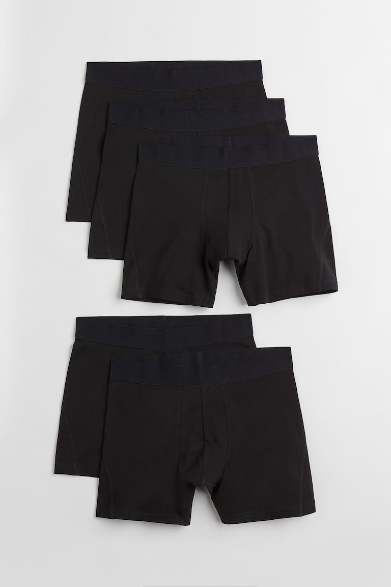 H&M 5er-Pack Halblange Trunks mit Lycra® im Angebot