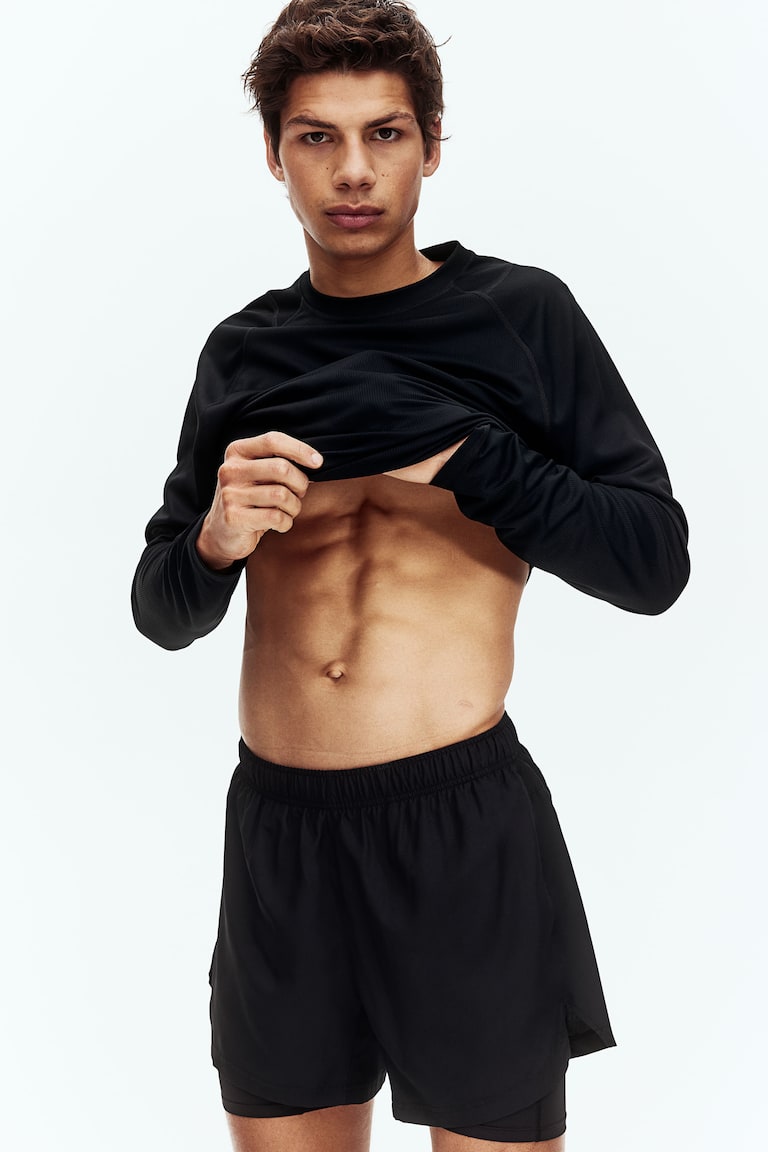 H&M Doppellagige Sportshorts mit DryMove™ Online Shopping