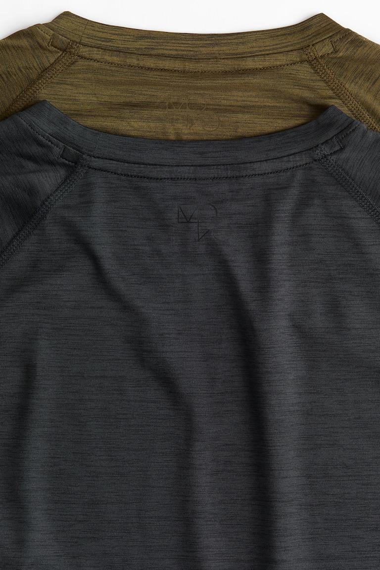 H&M 2er-Pack Sportshirts mit DryMove™ in Muscle Fit Tägliche Deals