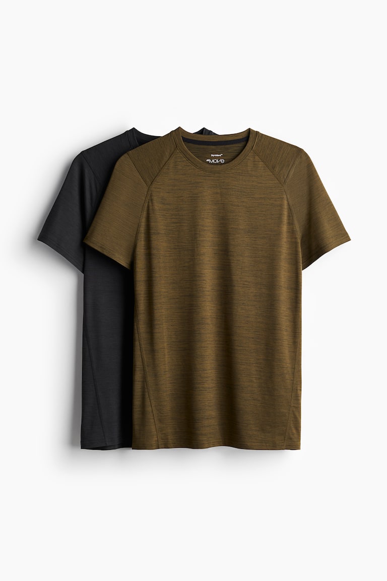 H&M 2er-Pack Sportshirts mit DryMove™ in Muscle Fit Sonderangebote