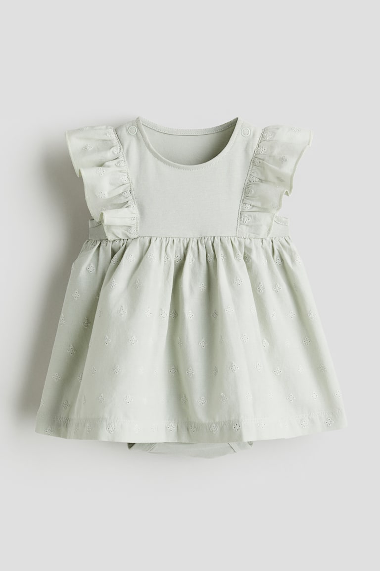 H&M Bodykleid mit Volants Bis zu 60% Rabatt