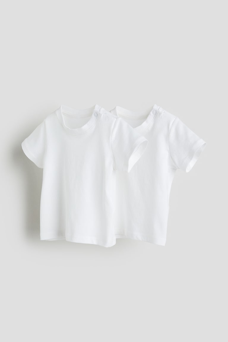 H&M 2er-Pack Baumwoll-T-Shirts Bis zu 55% Rabatt