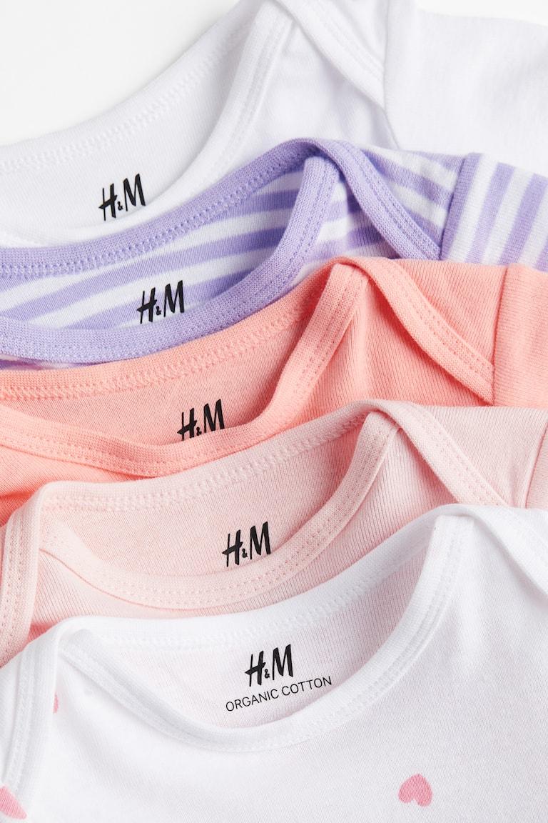 H&M 5er-Pack Baumwollbodys Riesige Rabatte