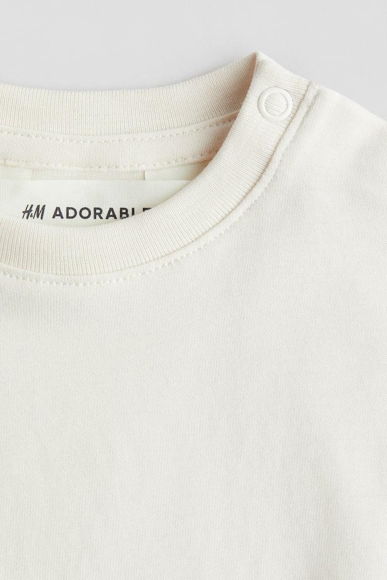 H&M T-Shirt aus Pima-Baumwolle in Loose Fit Verkauf