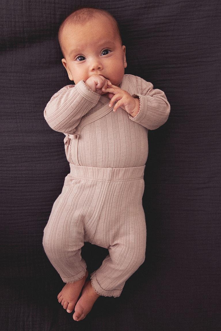 H&M Jerseybody mit Pointellemuster Rabatt