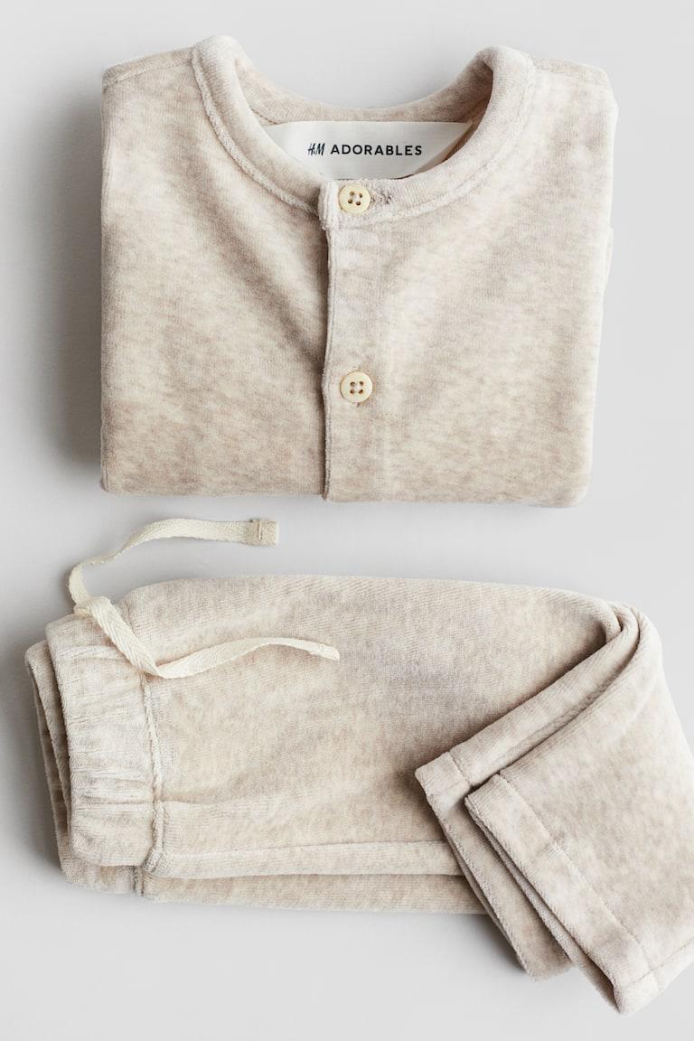 H&M 2-teiliges Set aus Velours Saisonschlussverkauf