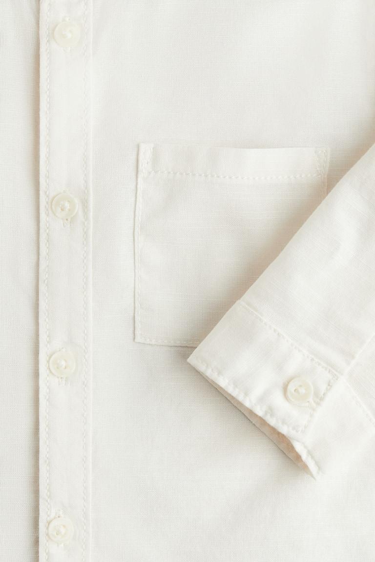 H&M Grandad-Hemd aus Baumwolle Bis zu 65% Rabatt