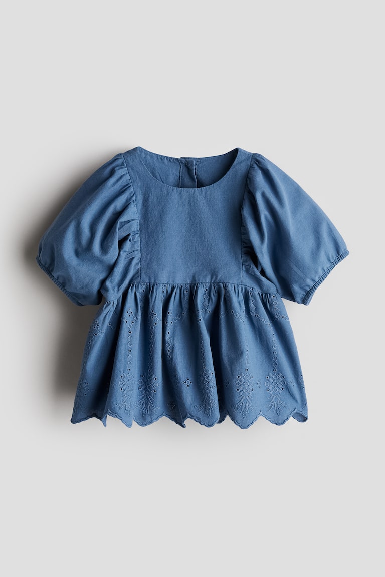 H&M Bluse mit Broderie Anglaise Fabrikladen