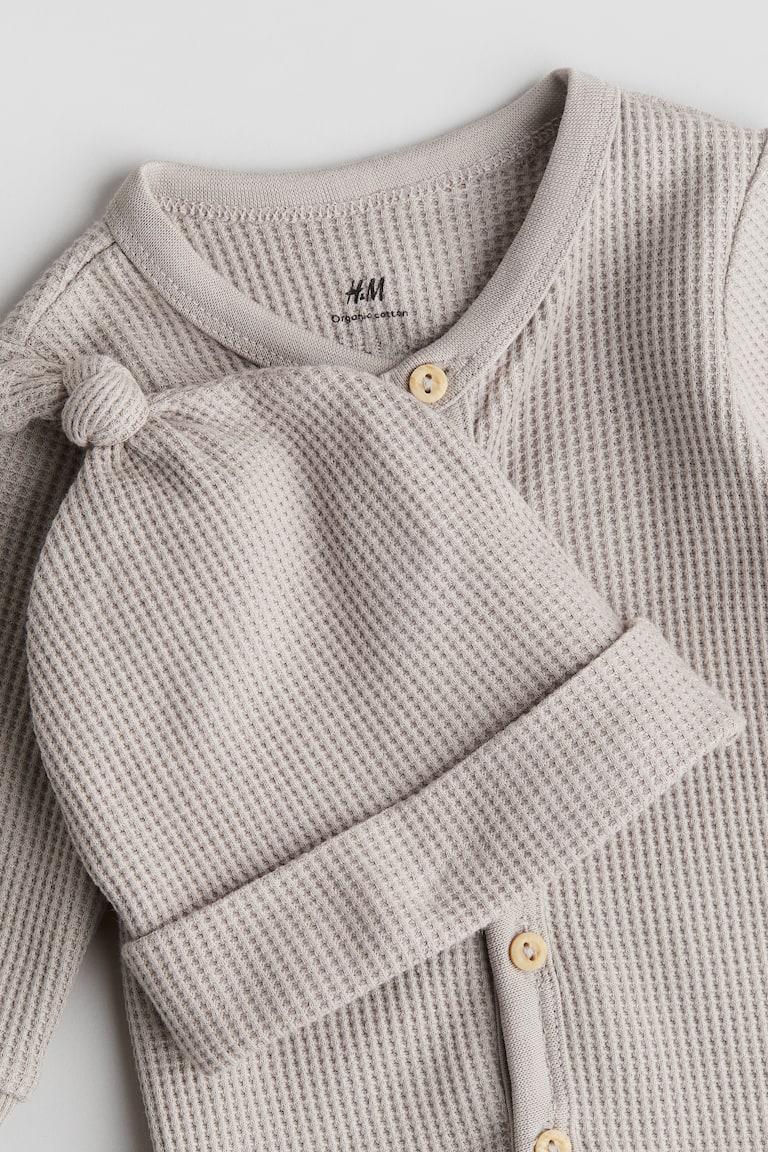 H&M Zweiteiler aus Baumwolle mit Waffelstruktur Zeitlich begrenztes Angebot